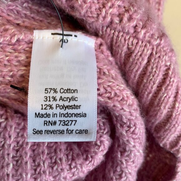 ๐ฑ 5 for $10. SONOMA ROUND NECK PINK SWEATER SIZE XXL - Picture 4 of 5